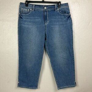 Style & Co Carpi Jeans 36x22 Women's 18 - stretch gem & studded pockets crop